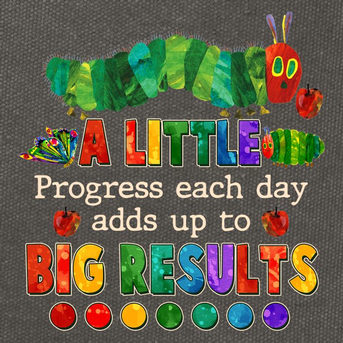 A Little Progress Each Day Adds Up To Big Results Cotton Canvas Backpack