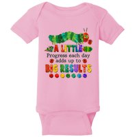 A Little Progress Each Day Adds Up To Big Results Baby Bodysuit