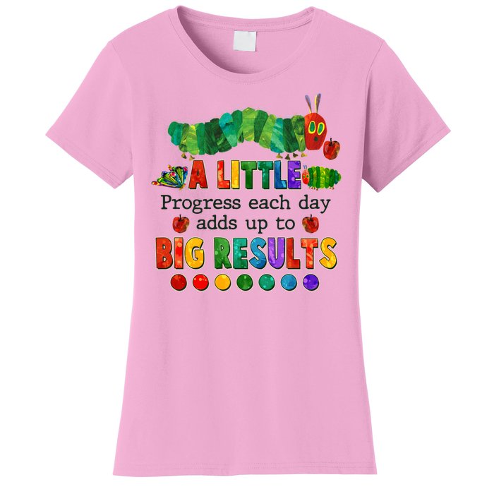 A Little Progress Each Day Adds Up To Big Results Women's T-Shirt