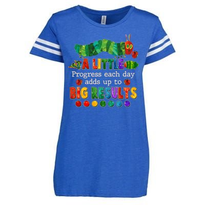 A Little Progress Each Day Adds Up To Big Results Enza Ladies Jersey Football T-Shirt