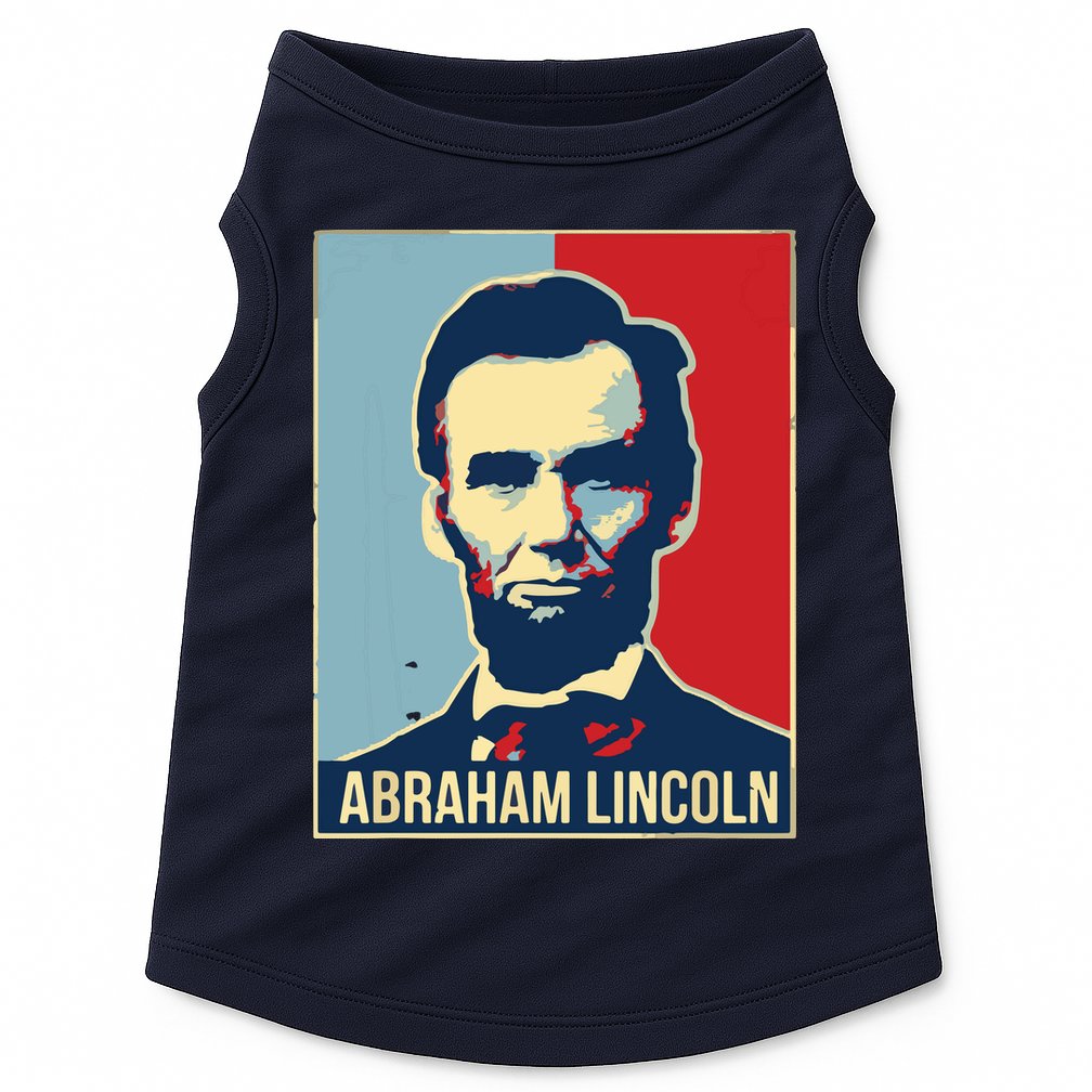 Abraham Lincoln President Gift For President's Day Doggie Tank