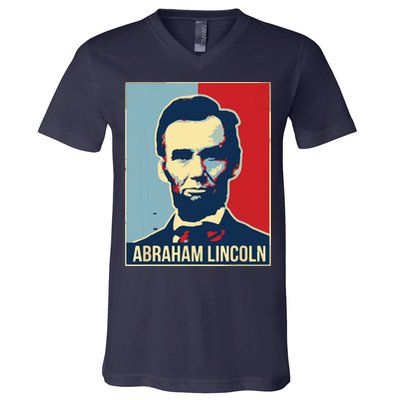 Abraham Lincoln President Gift For President's Day V-Neck T-Shirt