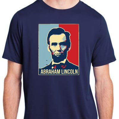 Abraham Lincoln President Gift For President's Day Adult ChromaSoft Performance T-Shirt