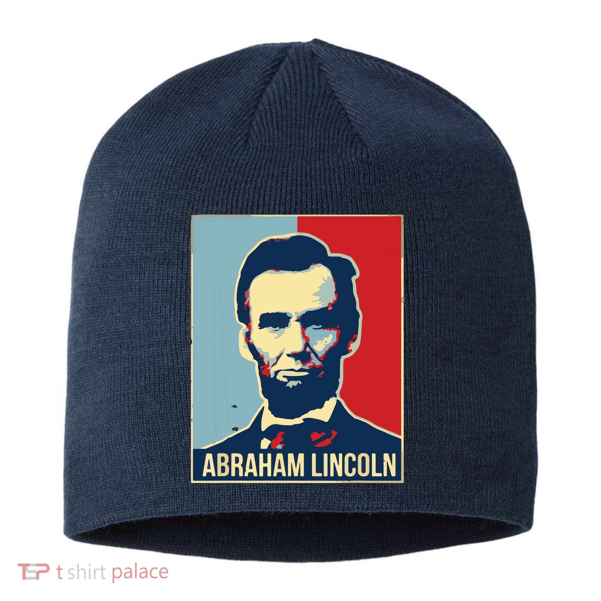 Abraham Lincoln President Gift For President's Day Sustainable Beanie