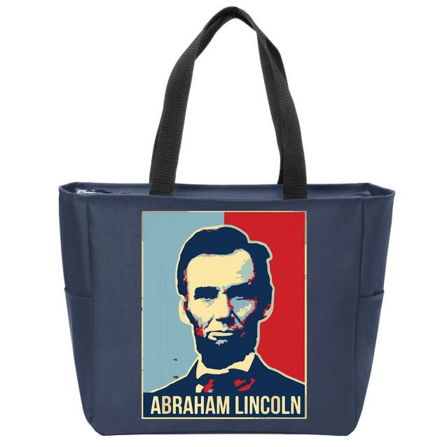 Abraham Lincoln President Gift For President's Day Zip Tote Bag