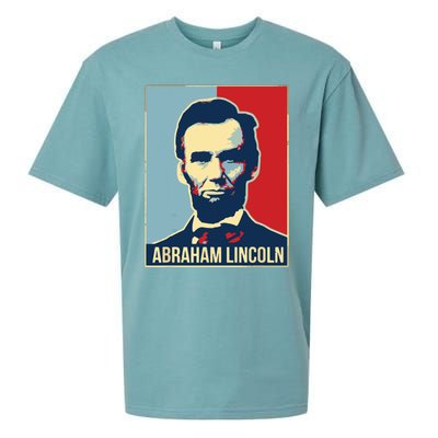 Abraham Lincoln President Gift For President's Day Sueded Cloud Jersey T-Shirt