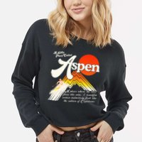 A Little Place Called Aspen Dumb &Amp; Dumber Cropped Pullover Crew