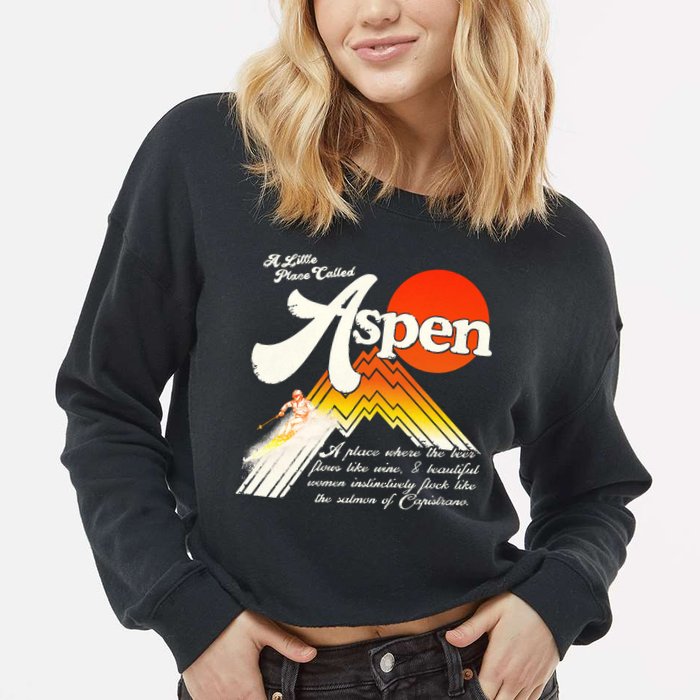 A Little Place Called Aspen Dumb &Amp; Dumber Cropped Pullover Crew