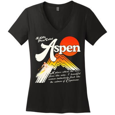 A Little Place Called Aspen Dumb &Amp; Dumber Women's V-Neck T-Shirt