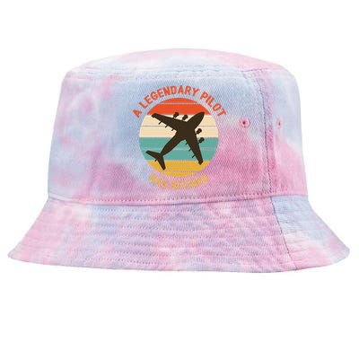 A Legendary Pilot Has Retired Pilot Aircraft Designs Tie-Dyed Bucket Hat