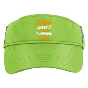 Autumn Leaves & Pumpkins Please Graphic Adult Drive Performance Visor