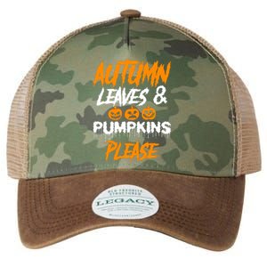 Autumn Leaves & Pumpkins Please Graphic Legacy Tie Dye Trucker Hat