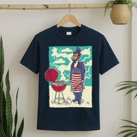 Abe Lincoln Patriotic Barbeque BBQ T-Shirt