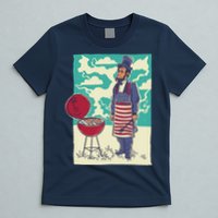 Abe Lincoln Patriotic Barbeque BBQ T-Shirt