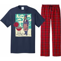 Abe Lincoln Patriotic Barbeque BBQ Pajama Set