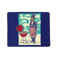 Abe Lincoln Patriotic Barbeque BBQ Mousepad