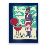 Abe Lincoln Patriotic Barbeque BBQ Poster