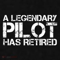 A LEGENDARY PILOT HAS RETIRED Funny Retirement Copilot Gift Ladies PosiCharge Tri-Blend Wicking Tank