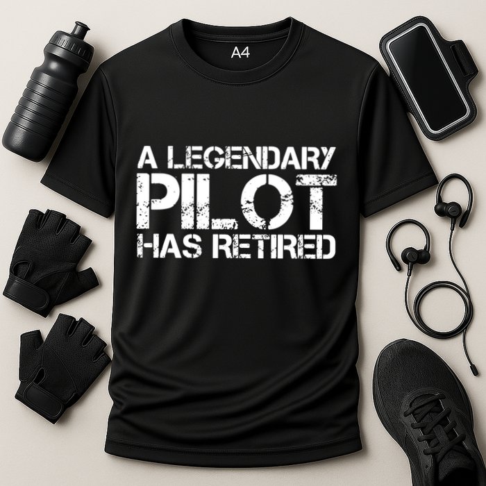 A LEGENDARY PILOT HAS RETIRED Funny Retirement Copilot Gift Performance Shirt