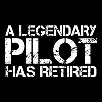 A LEGENDARY PILOT HAS RETIRED Funny Retirement Copilot Gift 16 in Basic Backpack