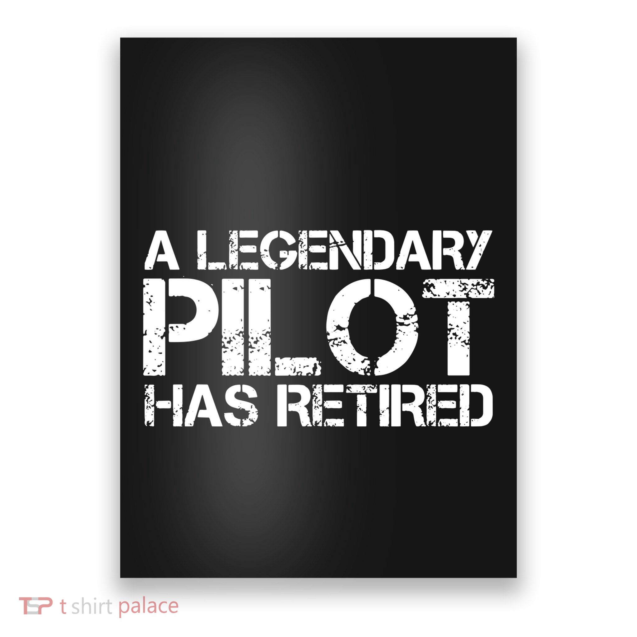 A LEGENDARY PILOT HAS RETIRED Funny Retirement Copilot Gift Poster