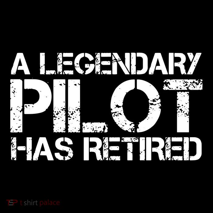 A LEGENDARY PILOT HAS RETIRED Funny Retirement Copilot Gift Poster