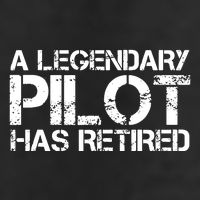 A LEGENDARY PILOT HAS RETIRED Funny Retirement Copilot Gift Golf Towel