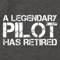 A LEGENDARY PILOT HAS RETIRED Funny Retirement Copilot Gift Vector Backpack
