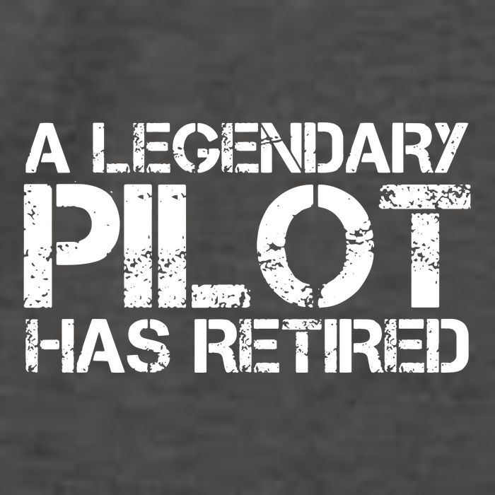 A LEGENDARY PILOT HAS RETIRED Funny Retirement Copilot Gift Vector Backpack