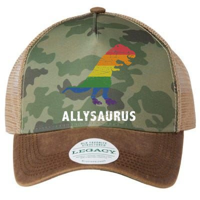 Ally LGBT Pride Allysaurus Dinosaur Legacy Tie Dye Trucker Hat