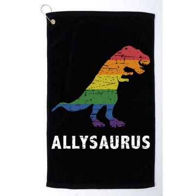 Ally LGBT Pride Allysaurus Dinosaur Golf Towel