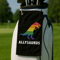 Ally LGBT Pride Allysaurus Dinosaur Golf Towel