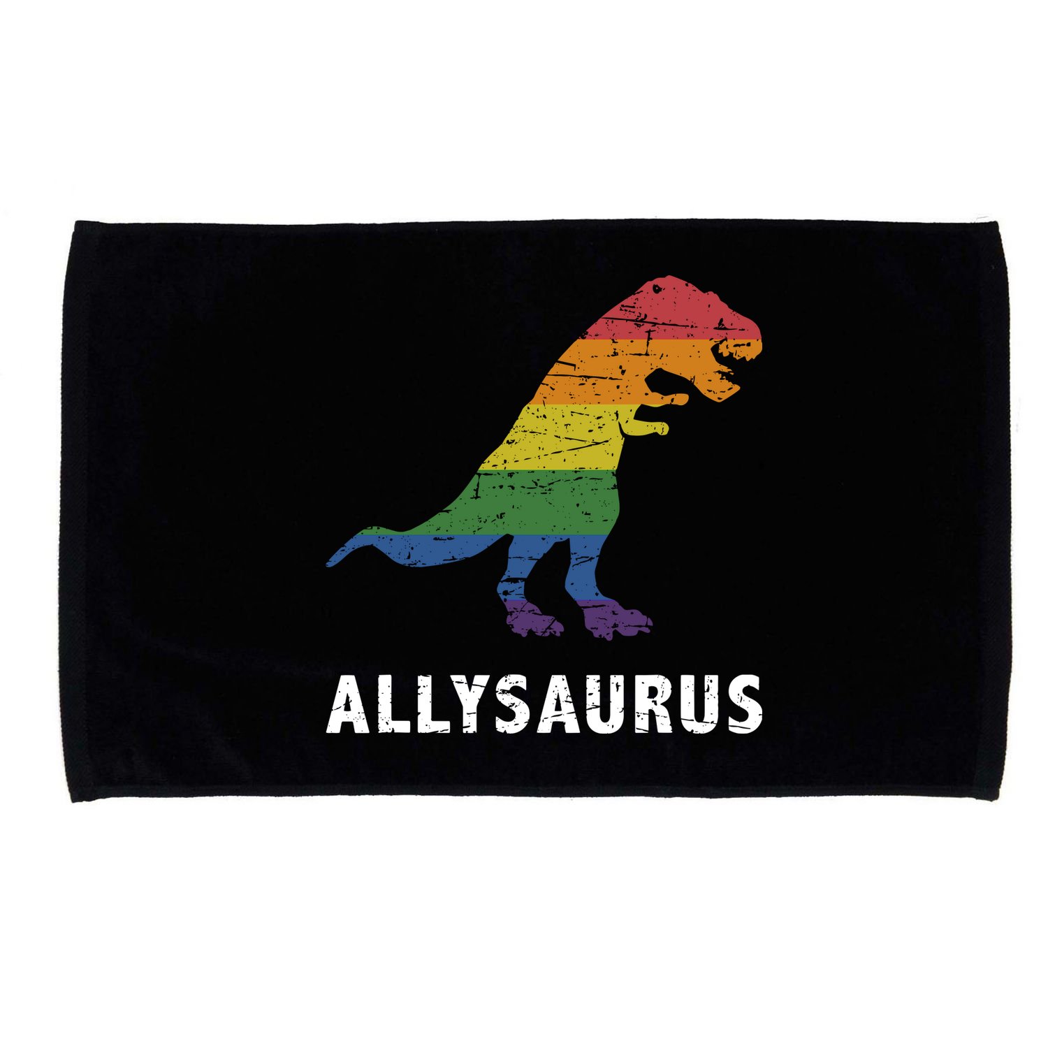 Ally LGBT Pride Allysaurus Dinosaur Microfiber Hand Towel