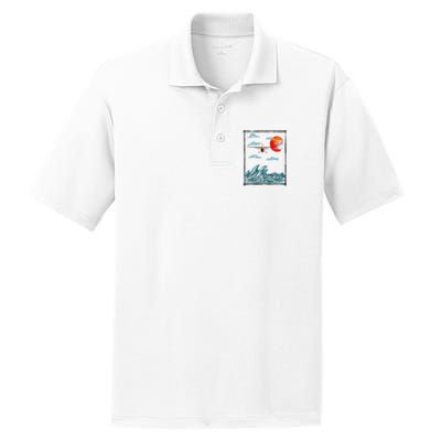 Airplane Lover Present Airplane Over Waves PosiCharge RacerMesh Polo