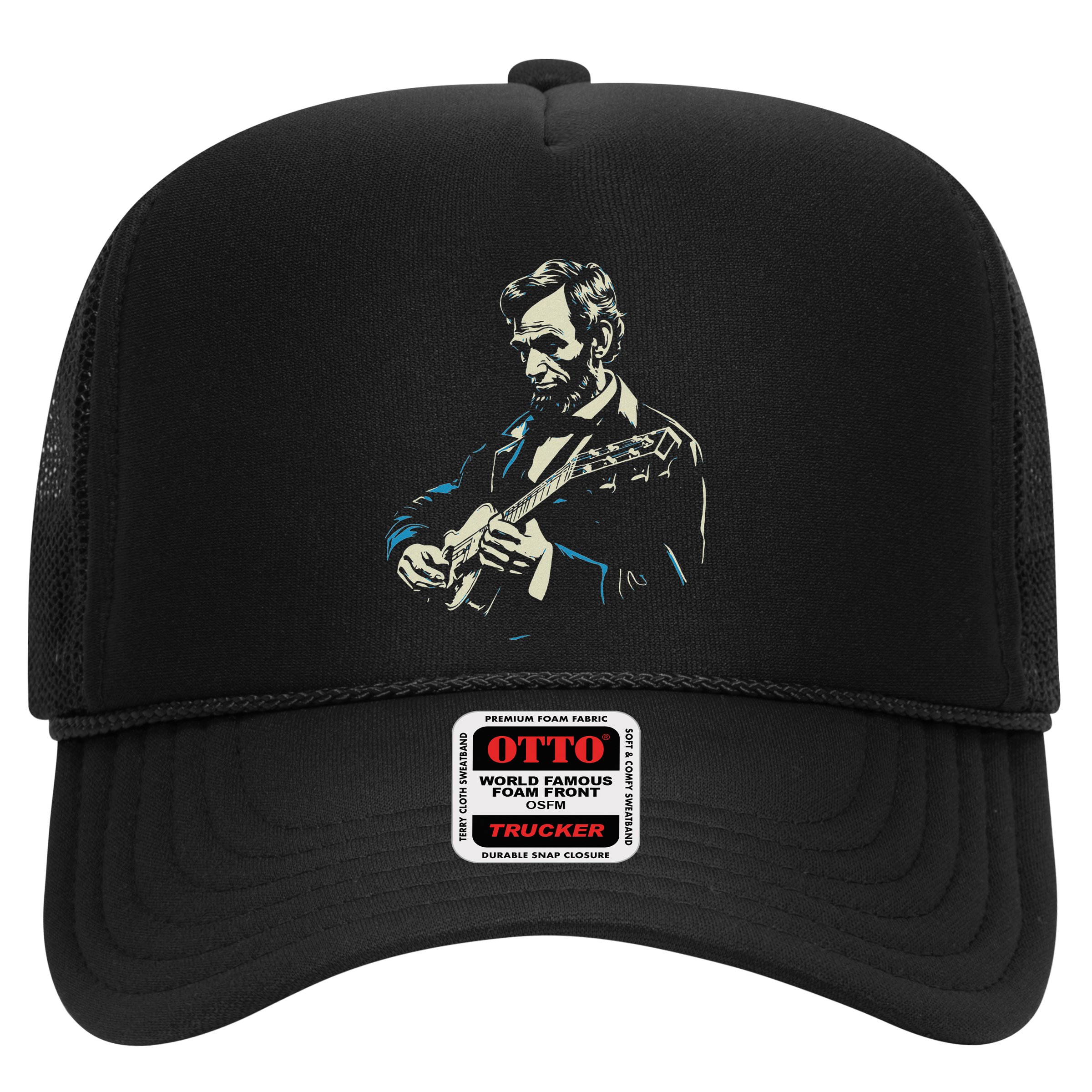 Abraham Lincoln Playing Guitar Retro Founding Fathers Hat