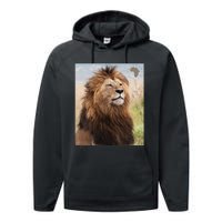 African Lion Pride Performance Fleece Hoodie