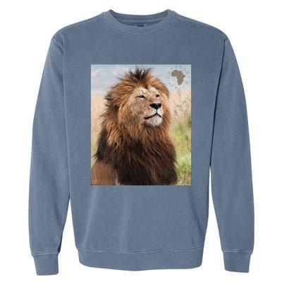 African Lion Pride Garment-Dyed Sweatshirt