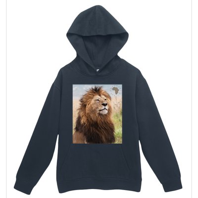 African Lion Pride Urban Pullover Hoodie