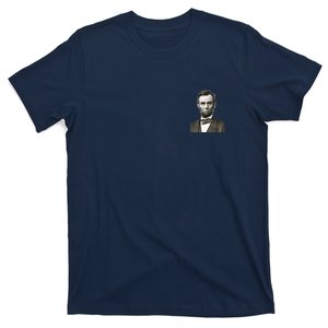 Abraham Lincoln Pocket Size Print T-Shirt