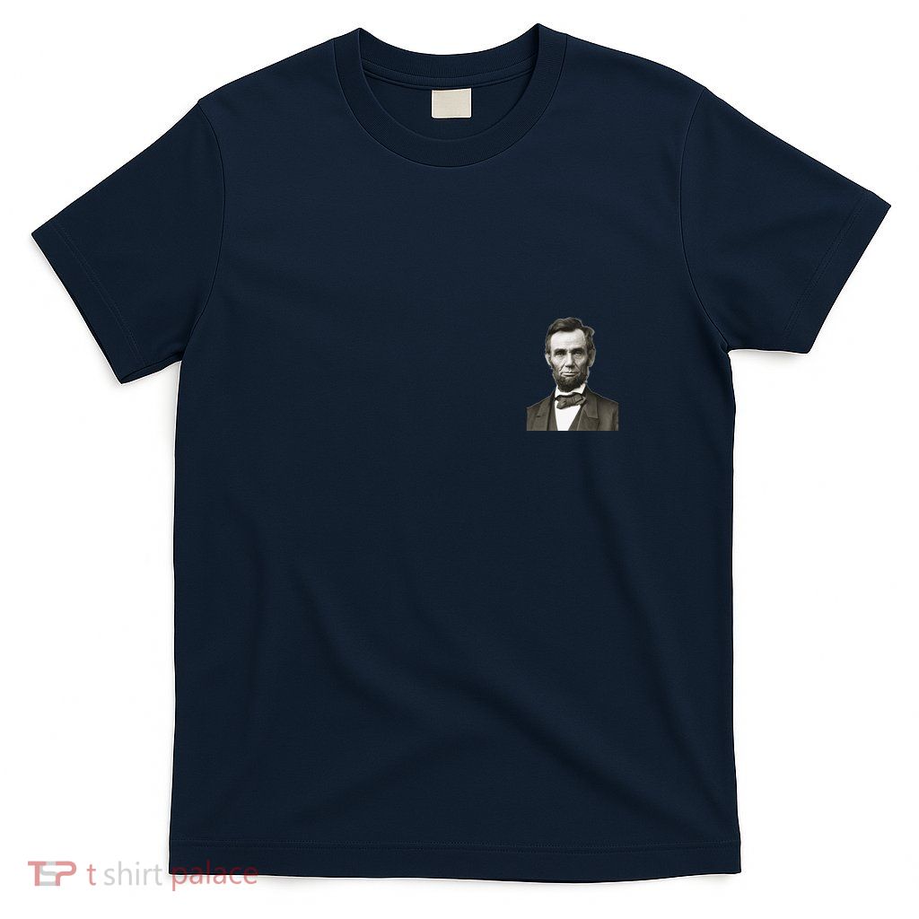 Abraham Lincoln Pocket Size Print T-Shirt