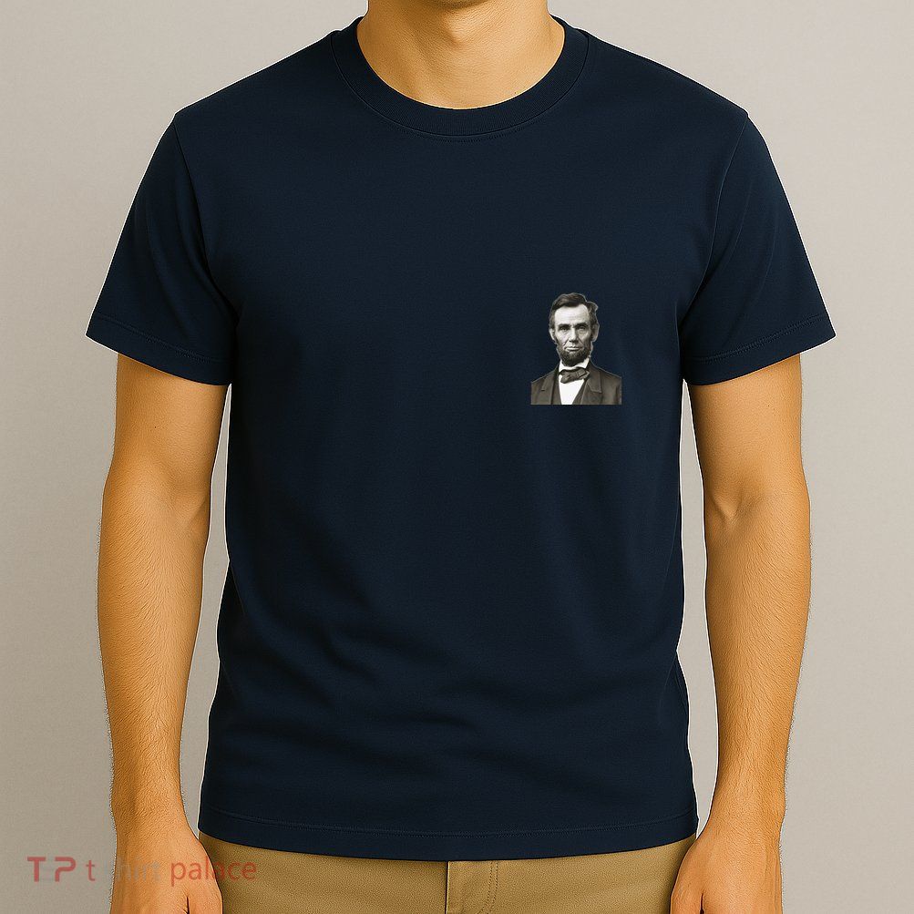 Abraham Lincoln Pocket Size Print T-Shirt