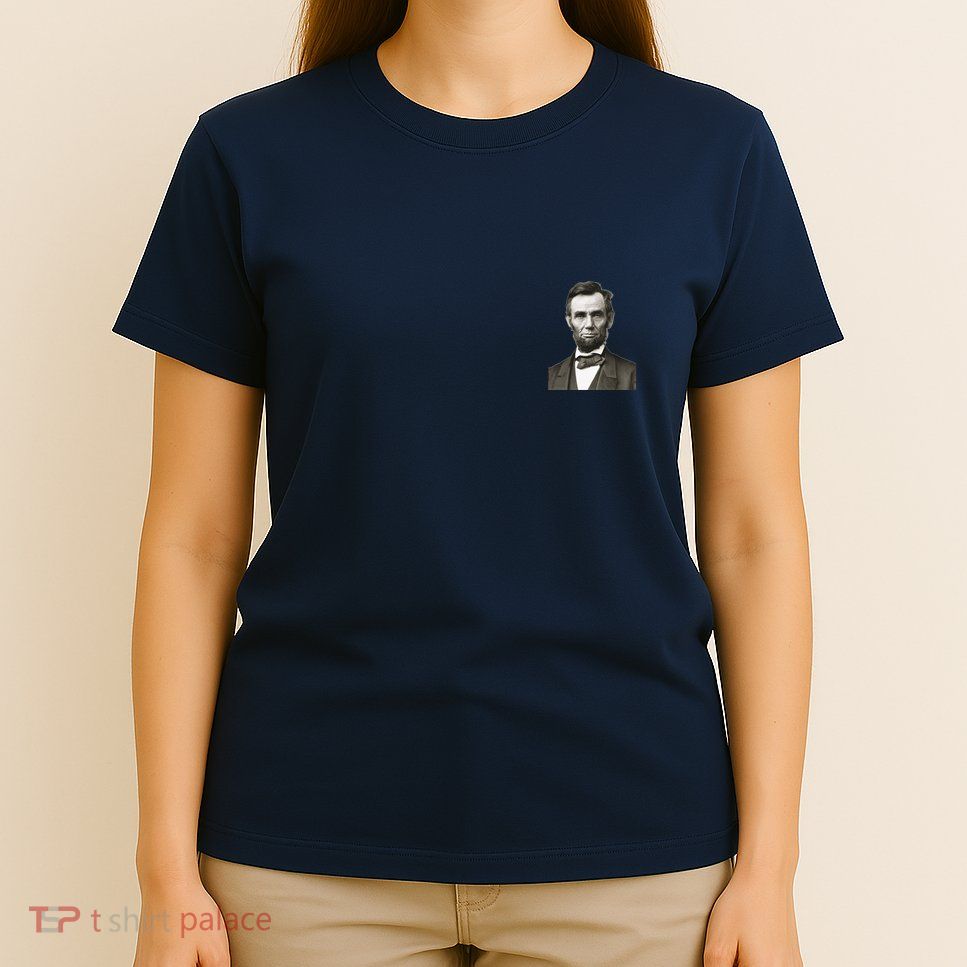 Abraham Lincoln Pocket Size Print T-Shirt