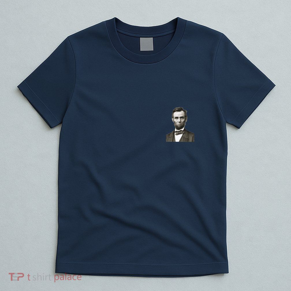 Abraham Lincoln Pocket Size Print T-Shirt