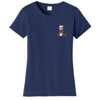 Abraham Lincoln Pocket Size Print Women's T-Shirt