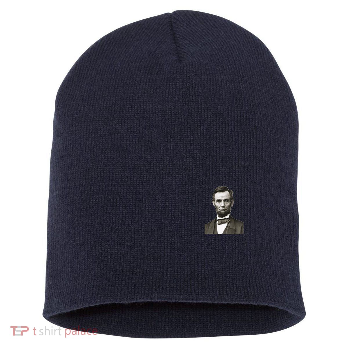 Abraham Lincoln Pocket Size Print Short Acrylic Beanie