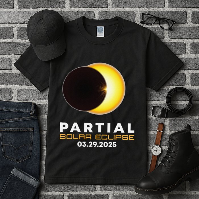 Astronomy Lovers Partial Solar Eclipse 03.29.2025 Tall T-Shirt