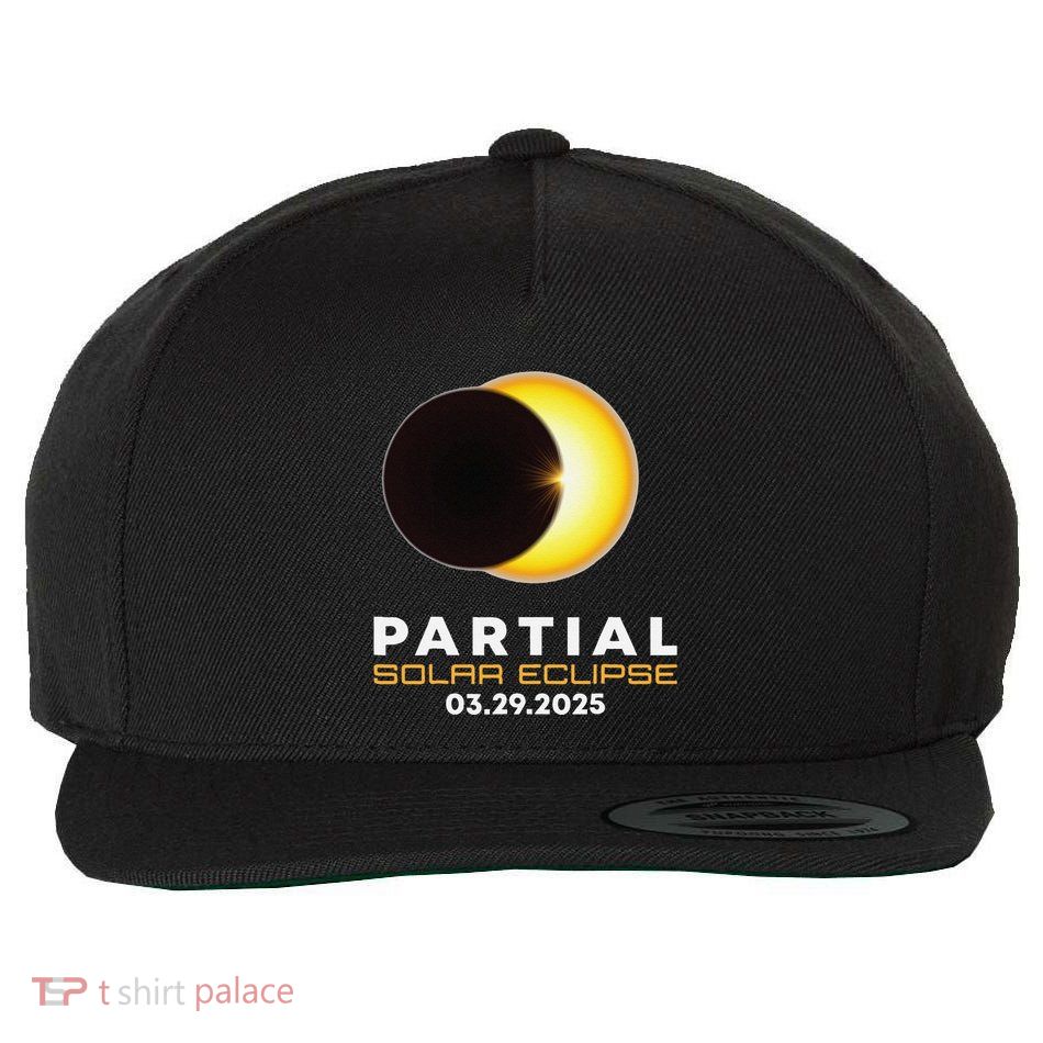 Astronomy Lovers Partial Solar Eclipse 03.29.2025 Wool Snapback Cap