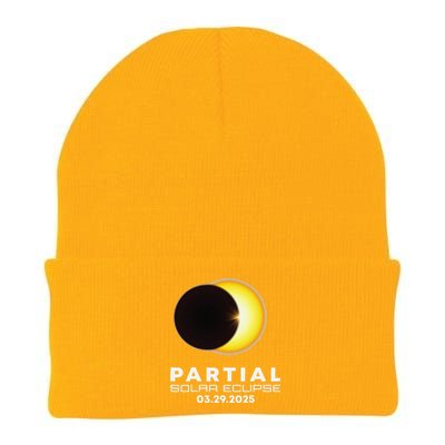 Astronomy Lovers Partial Solar Eclipse 03.29.2025 Knit Cap Winter Beanie