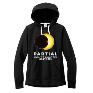 Astronomy Lovers Partial Solar Eclipse 03.29.2025 Women's Fleece Hoodie