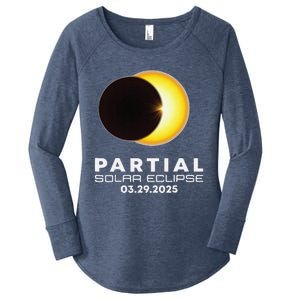 Astronomy Lovers Partial Solar Eclipse 03.29.2025 Women's Perfect Tri Tunic Long Sleeve Shirt